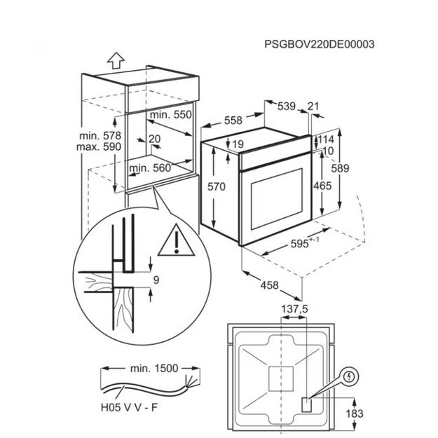 ELECTROLUX EOFDP46BK 3