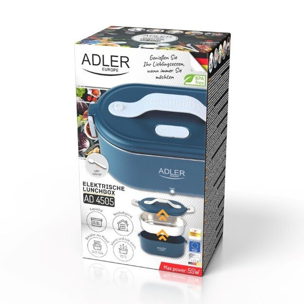 Adler Electric Lunch Box | AD 4505 | Material Plastic | Blue 1