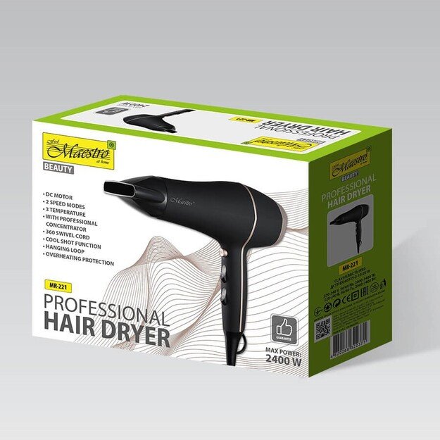Hairdryer 2400W MAESTRO MR-221 1