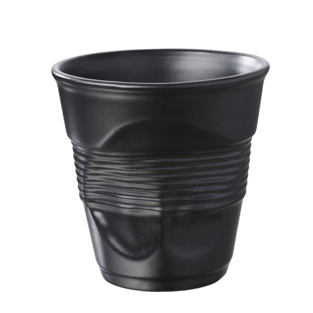 REVOL Juodas puodelis 80 ml FROISSES