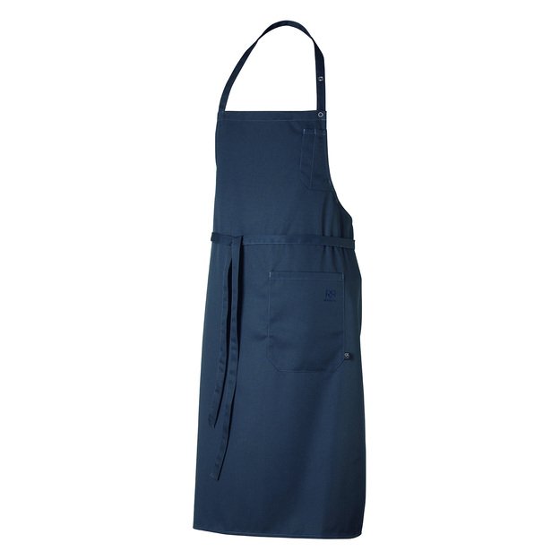 navy-blue apron, Dax