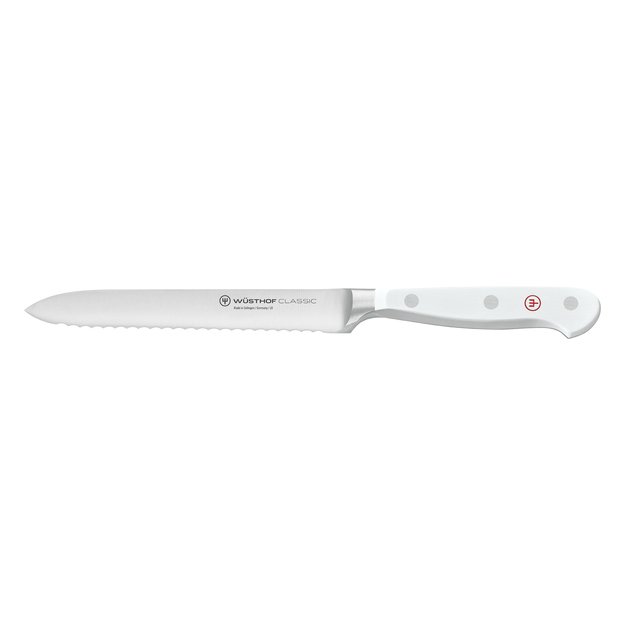 Sausage knife, 14 cm, Classic White
