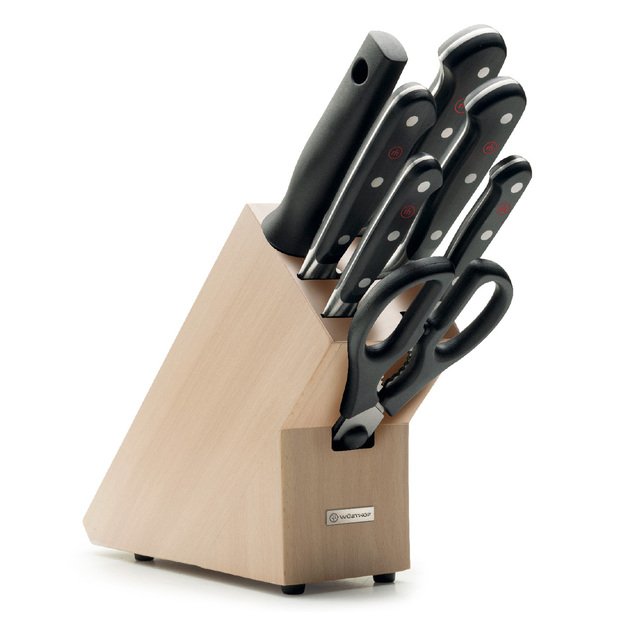 Knife block with 7 pieces, Classic