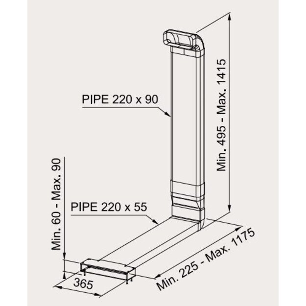 FABER RECYCLING KIT / Front recycling version / plinth min.60H GALILEO STRIPES / GALILEO SLIM 2