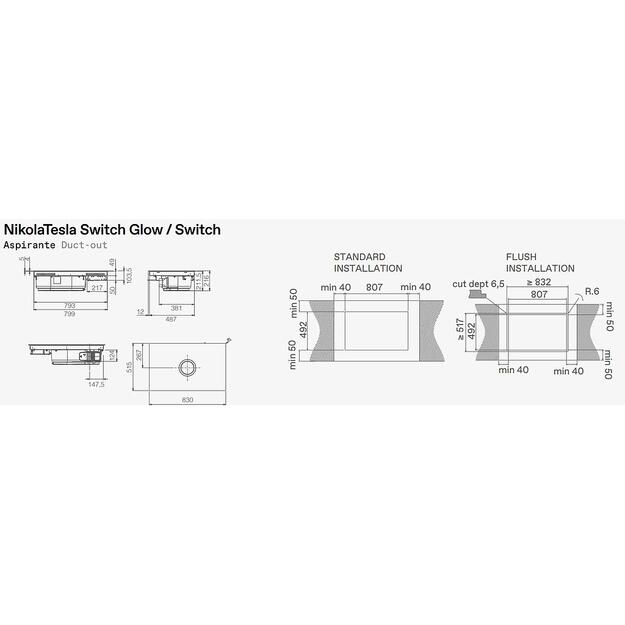 ELICA NIKOLATESLA SWITCH GLOW EVO BL/A/83 2