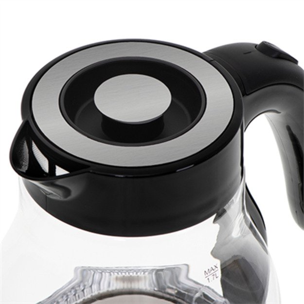Camry | Kettle | CR 1300 | Electric | 2200 W | 1.7 L | Glass | 360° rotational base | Black 2