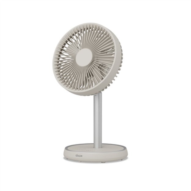 Duux Fan | Rize Flex | Stand Fan | Greige | Diameter 21 cm | Number of speeds 4 | Oscillation | 10 W 10
