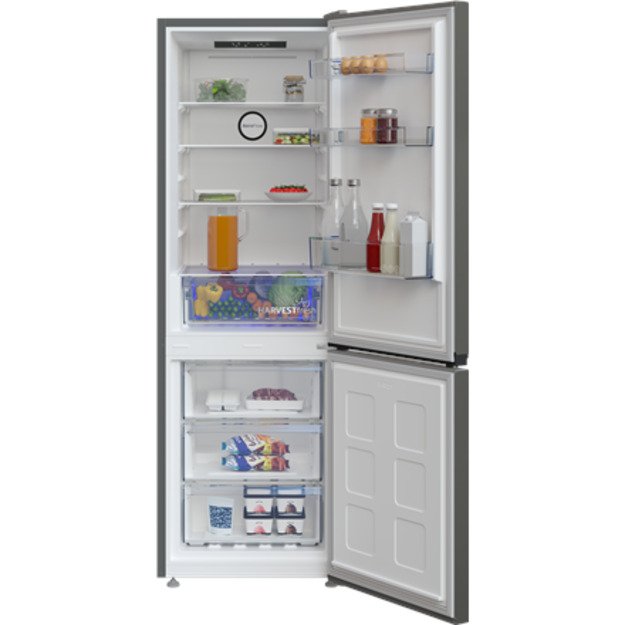 BEKO Refrigerator | B3RCNA344HG | Energy efficiency class E | Free standing | Combi | Height 179.6 cm | No Frost system | Fridge 3