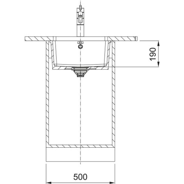 Virtuvės plautuvė Franke Kubus KXK 110-41, montuojama po stalvir&scaron;iu, 126.0735.181