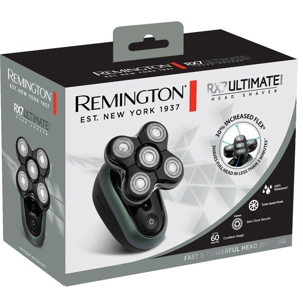 Remington | Shaver | XR1600 | Operating time (max) 60 min | Black/Silver