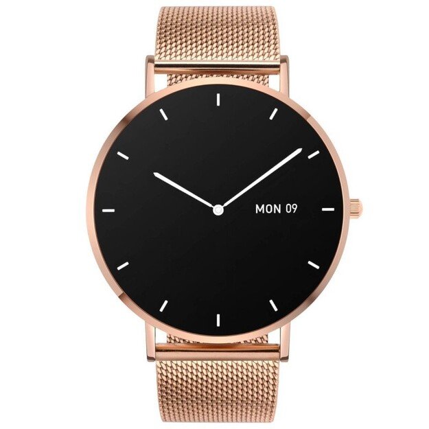 Išmanusis laikrodis su lietuvišku meniu Garett Verona gold steel