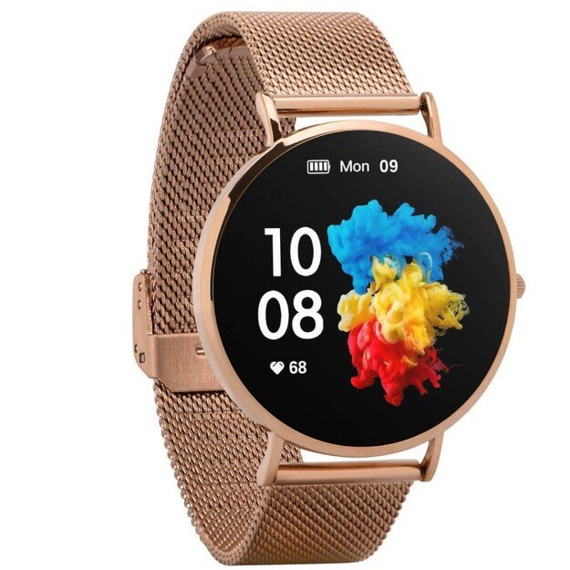 Išmanusis laikrodis su lietuvišku meniu Garett Verona gold steel 2