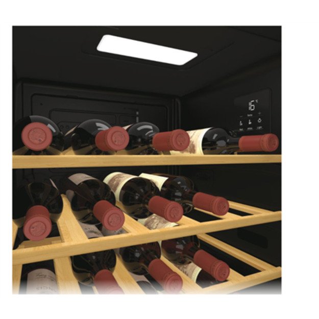 Candy | Wine Cooler | 438063 | Energy efficiency class G | Free standing | Bottles capacity 34 | Black