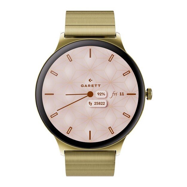 I&scaron;manusis laikrodis su lietuvi&scaron;ku meniu GARETT Verona 2 Glow Gold steel