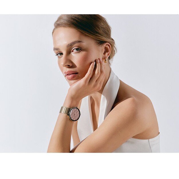 I&scaron;manusis laikrodis su lietuvi&scaron;ku meniu GARETT Verona 2 Glow Gold steel 1