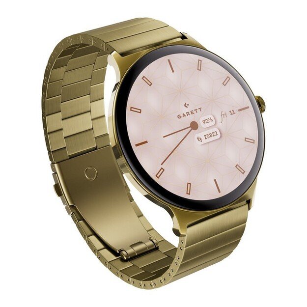 I&scaron;manusis laikrodis su lietuvi&scaron;ku meniu GARETT Verona 2 Glow Gold steel 4