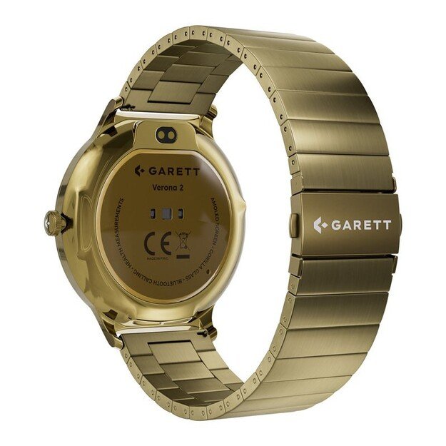 I&scaron;manusis laikrodis su lietuvi&scaron;ku meniu GARETT Verona 2 Glow Gold steel 7