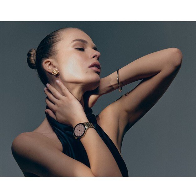 I&scaron;manusis laikrodis su lietuvi&scaron;ku meniu GARETT Verona 2 Glow Gold steel 2