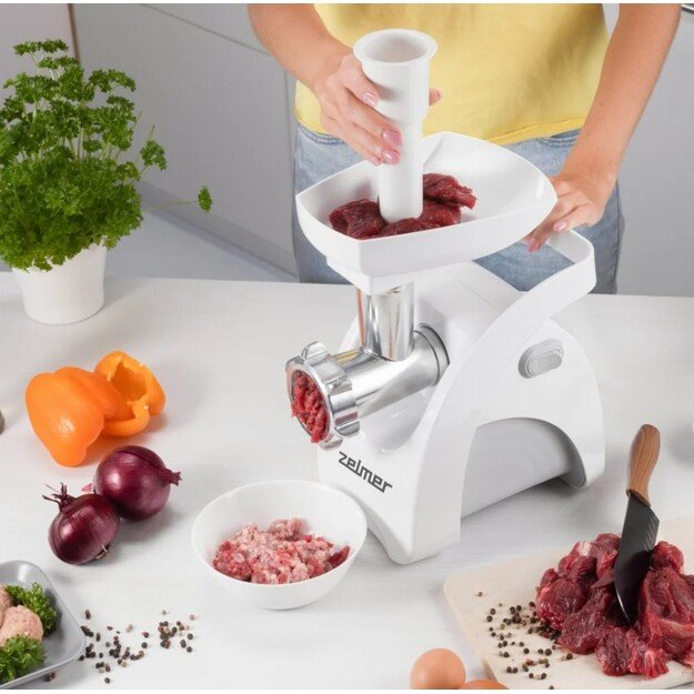 Zelmer ZMM9801B mincer 2200 W Stainless steel, White