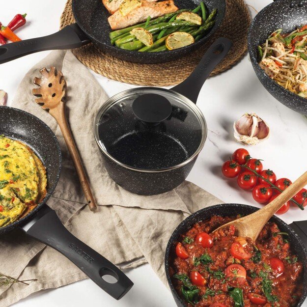 Salter BW05751S2EU7 Megastone 3-Piece Saucepan Set 5