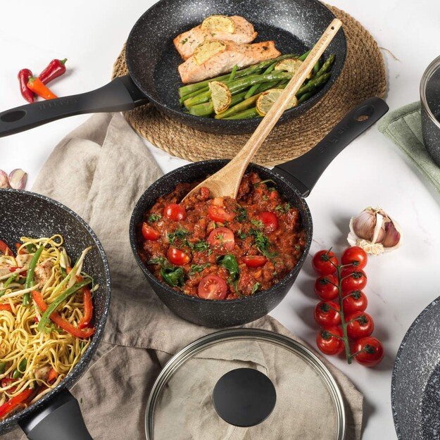 Salter BW05751S2EU7 Megastone 3-Piece Saucepan Set 1