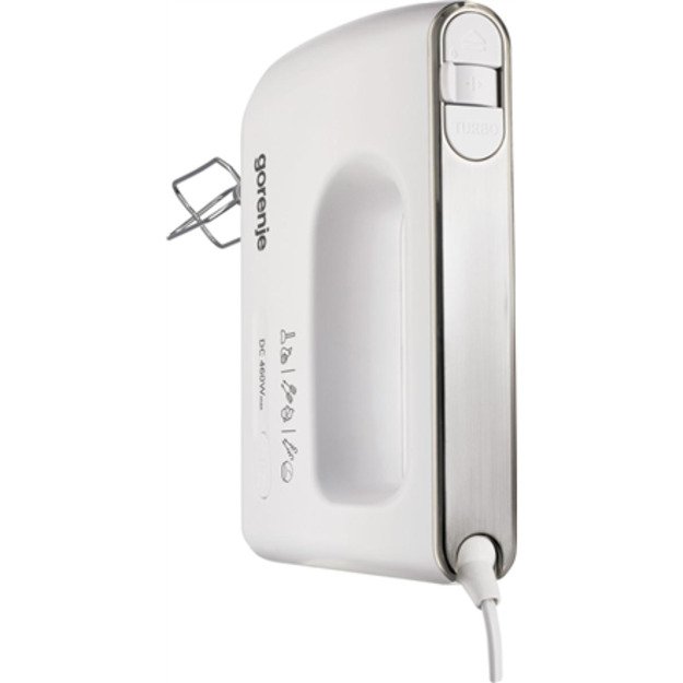 Gorenje | Hand Mixer | M460CDC | Hand Mixer | 460 W | Number of speeds 5 | Turbo mode | White 3