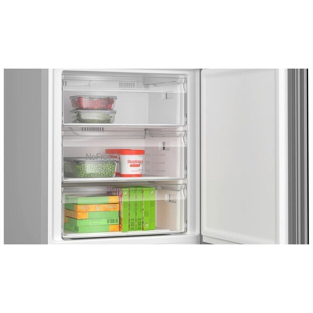 Bosch Serie 6 KGN49LBCF fridge-freezer Freestanding 440 L C Black