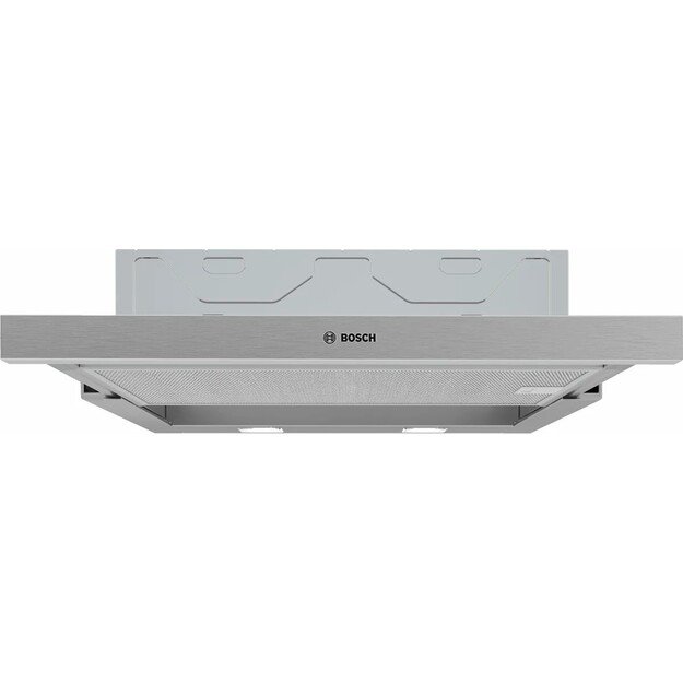 Bosch Serie 2 DFM064W55 cooker hood Semi built-in (pull out) Metallic, Silver 394 m&sup3;/h