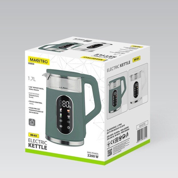 Virdulys 1,7L 2220W MR-023-WHITE MAESTRO