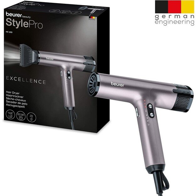 Beurer HC 100 hair dryer 1700 W Black, Grey