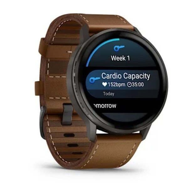 Garmin Venu 4 3.56 cm (1.4 ) AMOLED 45 mm Digital 454 x 454 pixels Touchscreen Black Wi-Fi GPS (satellite)