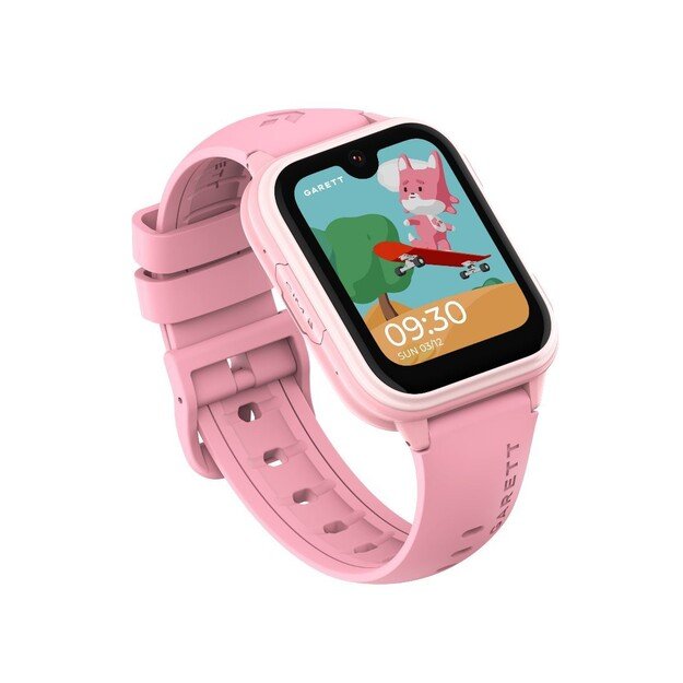 I&scaron;manusis laikrodis su lietuvi&scaron;ku meniu Garett Kids Vibe AI 4G su GPS, kamera, Pink
