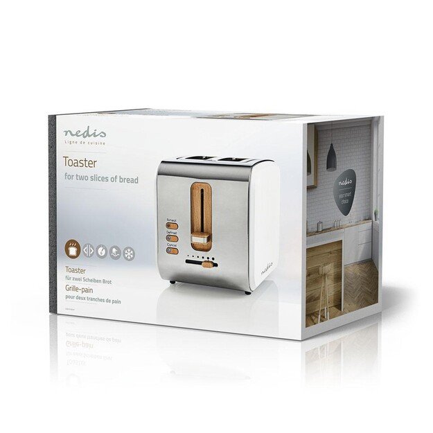 Toaster Nedis KABT510EWT