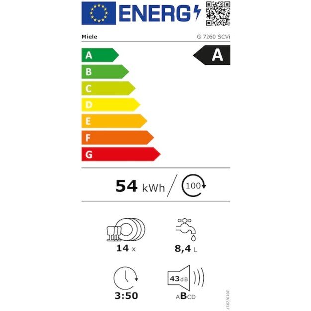 MIELE G 7260 SCVi, 12440270/12338140