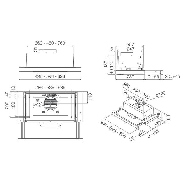 ELICA TT14 LUX GRIX/A/60 1