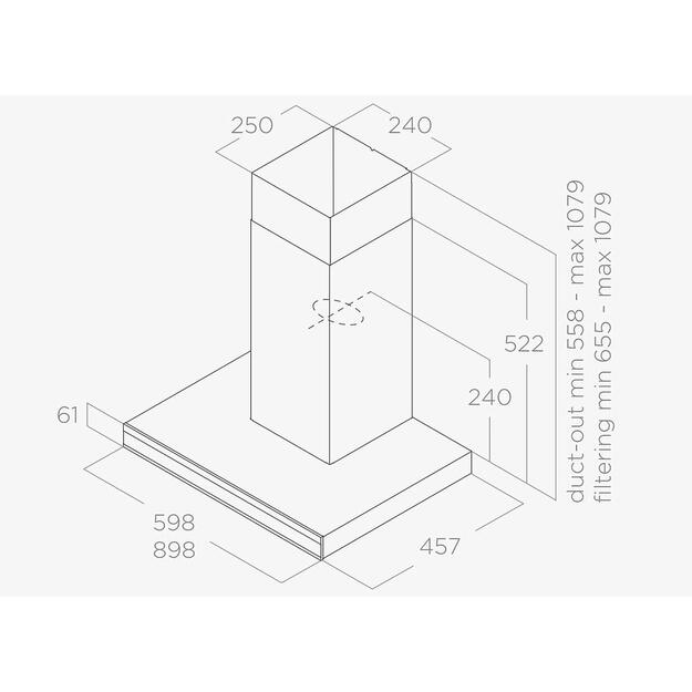 ELICA ADÉLE BL MAT/A/90 GFB 1