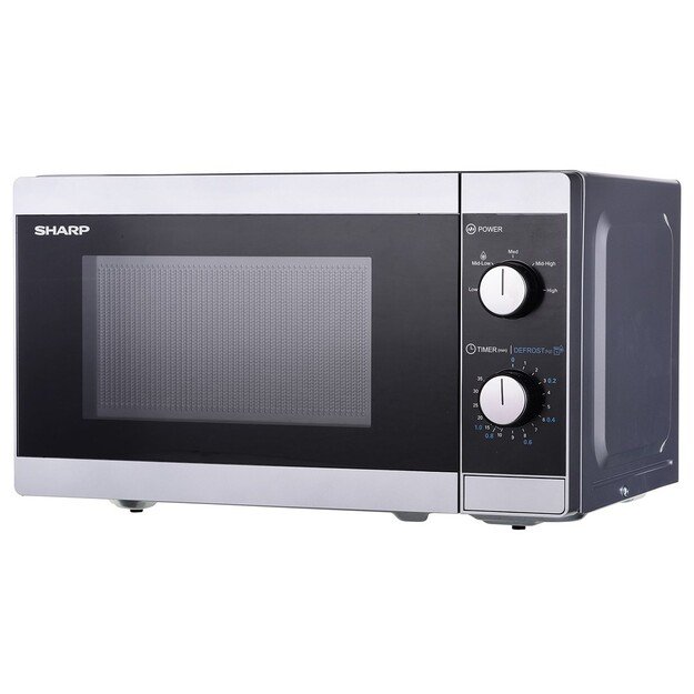 Sharp | Microwave Oven | YC-MS01E-S | Free standing | 20 L | 800 W | Silver
