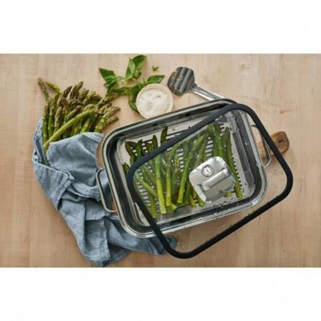 WMF 1741026040 roasting pan 3.5 L Glass, Silicone, Stainless steel 2