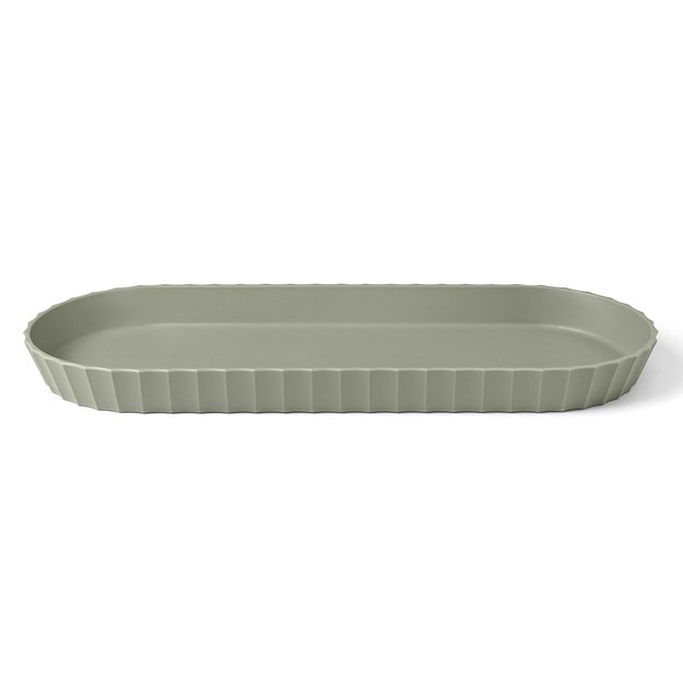 Platter, 37.5x15 cm, green, Paestum Collection