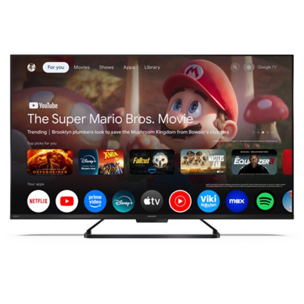 Sharp | 43HR7265E | 43 | Smart TV | Google TV | Black