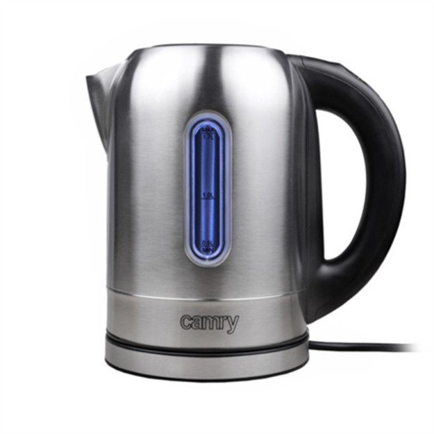 Camry | Kettle | CR 1253 | With electronic control | 2200 W | 1.7 L | Stainless steel | 360&deg; rotational base | Stainless steel