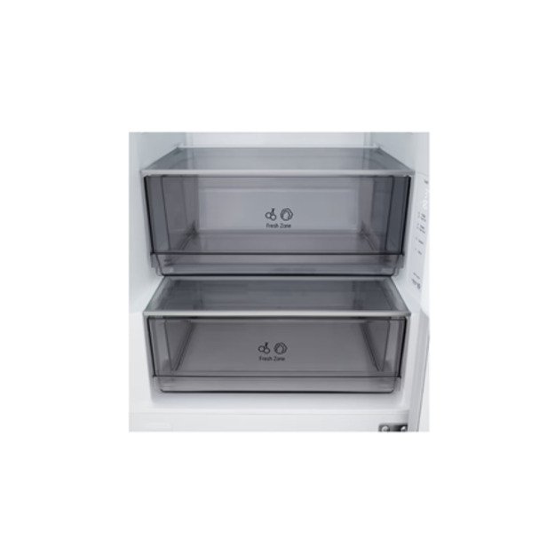 LG Refrigerator | GBBSJ10ESW | Energy efficiency class E | Free standing | Combi | Height 186 cm | Fridge net capacity 220 L | F