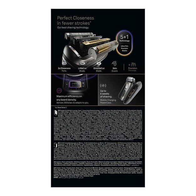 Braun Series 9 Pro+ 9625s Foil shaver Trimmer Graphite