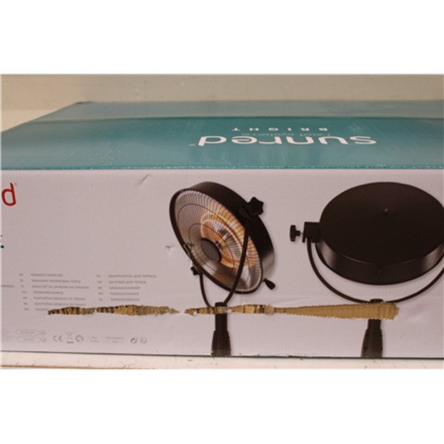 SALE OUT. SUNRED Heater | RSS16, Retro Bright Standing | Infrared | 2100 W | Black | DAMAGED PACKAGING | IP54