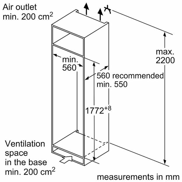 &Scaron;aldytuvas BOSCH KIL82ADD0