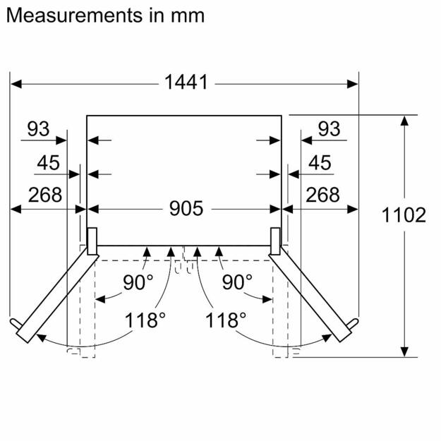 &Scaron;aldytuvas BOSCH KFF96PIEP
