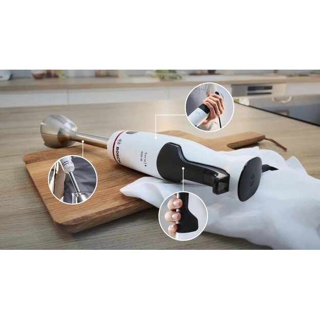 Bosch MSM4W221 Hand blender 600 W White 5