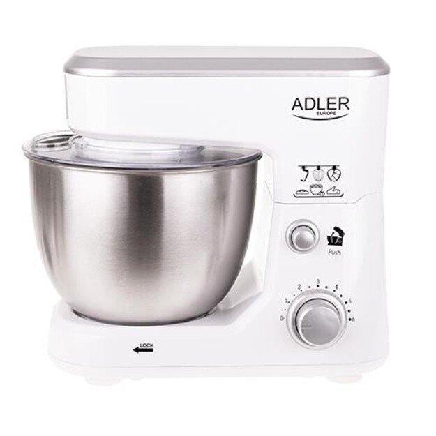 Adler | AD 4216 | 1000 W | Number of speeds 6 | Bowl capacity 4 L | White