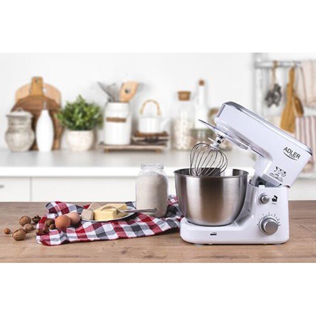 Adler | AD 4216 | 1000 W | Number of speeds 6 | Bowl capacity 4 L | White