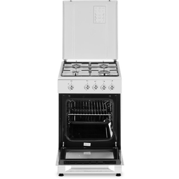 Simfer | Cooker | 4401SGRBB.1 | Hob type Gas | Oven type Gas | White | Width 50 cm | Depth 55 cm | 49 L